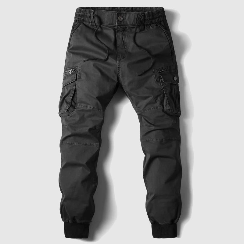 Men's Drawstring Cuffed Cargo Joggers | Relaxed Everyday Fit Detail