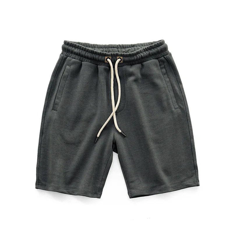 Men's Drawstring Knit Shorts | Relaxed Fit Close Up