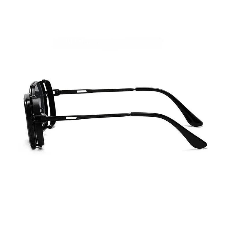 Men's Dual Rim Steampunk Shades | Polarized Angle