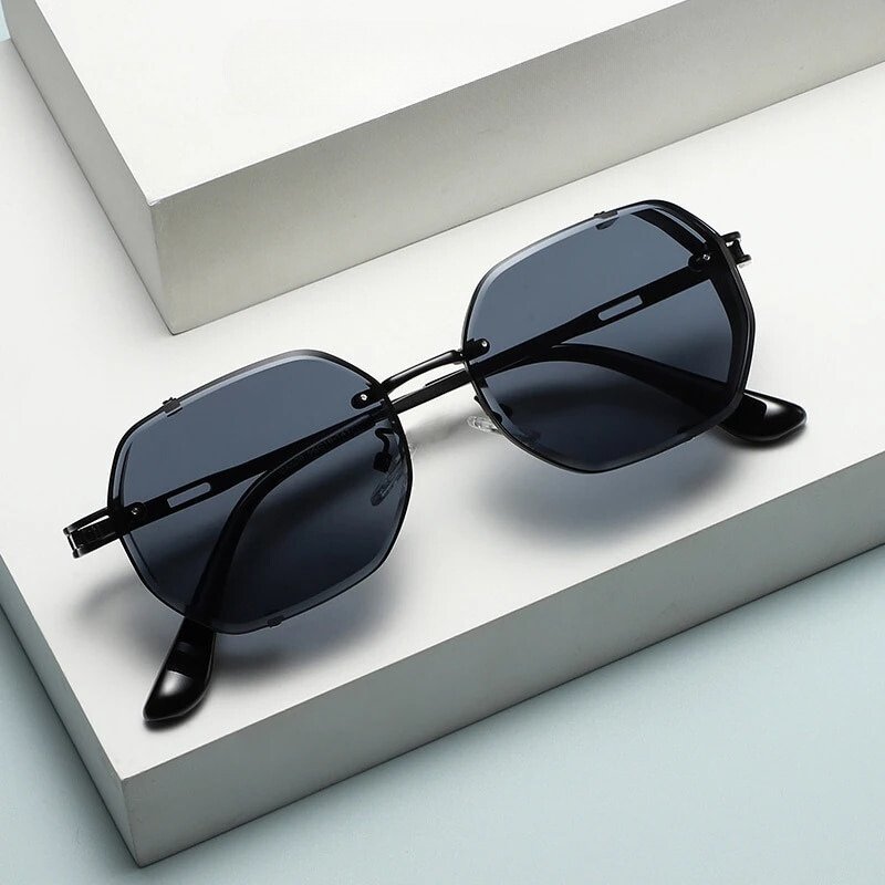 Men's Dual Rim Steampunk Shades | Polarized Back