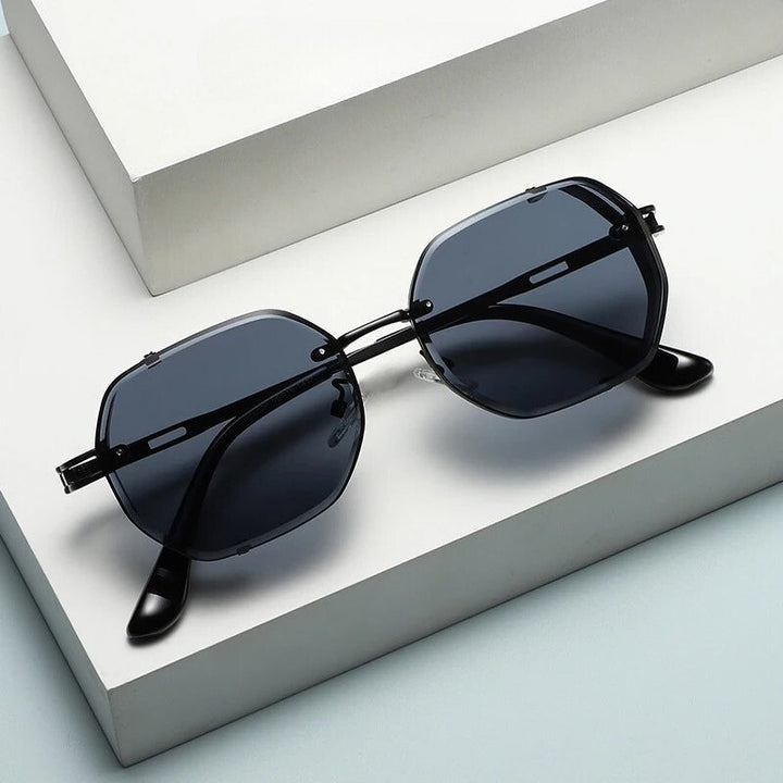 Men's Dual Rim Steampunk Shades | Polarized Back