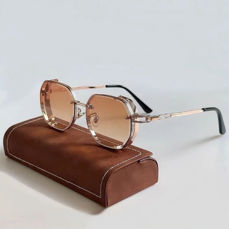 Men's Dual Rim Steampunk Shades | Polarized Detail