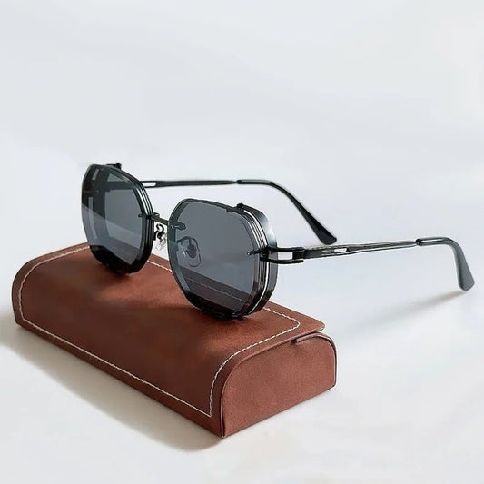 Men's Dual Rim Steampunk Shades | Polarized Hero