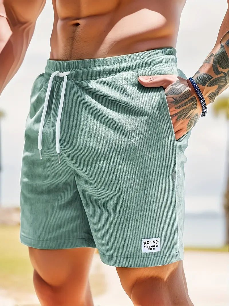 Men's Elastic Waist Swimwear Shorts Close Up