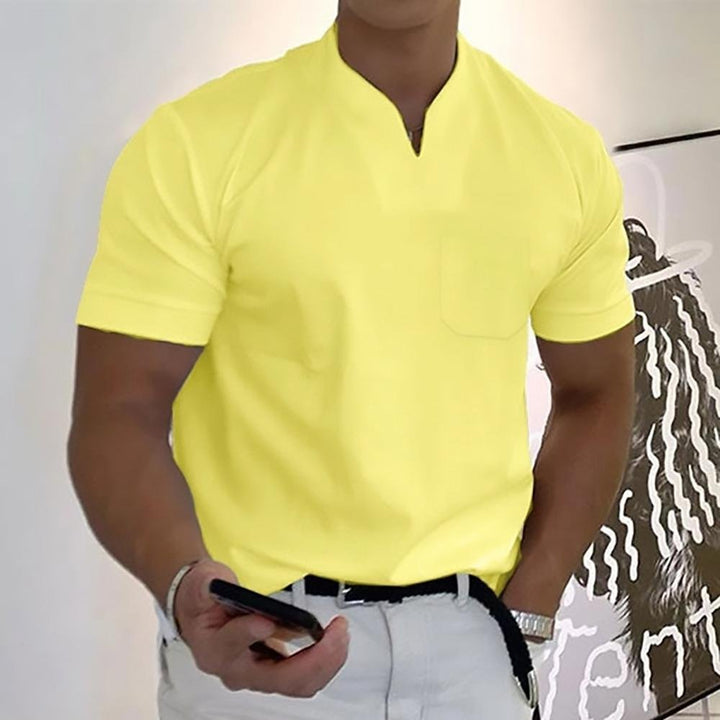 Men's Elegant Casual V-Neck Polo Shirts | Smart Everyday Back