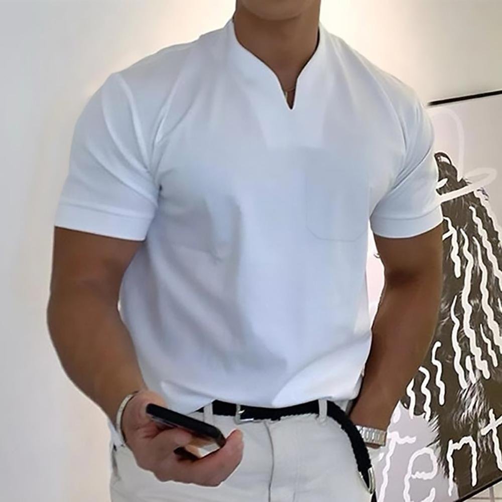 Men's Elegant Casual V-Neck Polo Shirts | Smart Everyday Hero