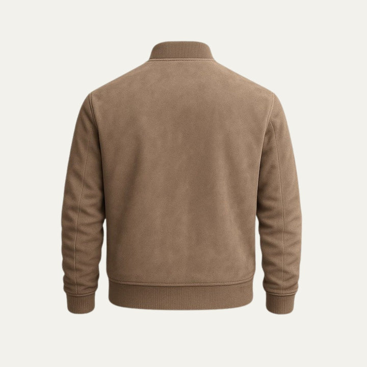 Men's Elegant Jacket | Ribbed Collar Smart Fit Back