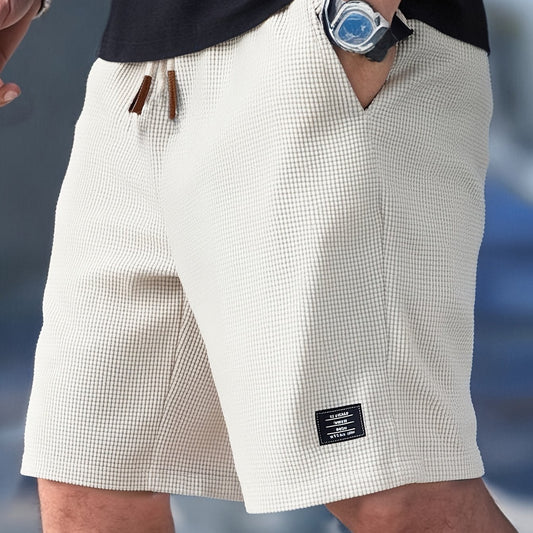 Men's Elegant Knit Shorts Pants Front