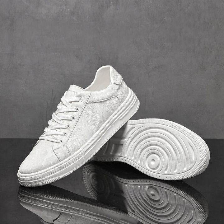 Men's Embossed Leather Sneakers | Casual View 12