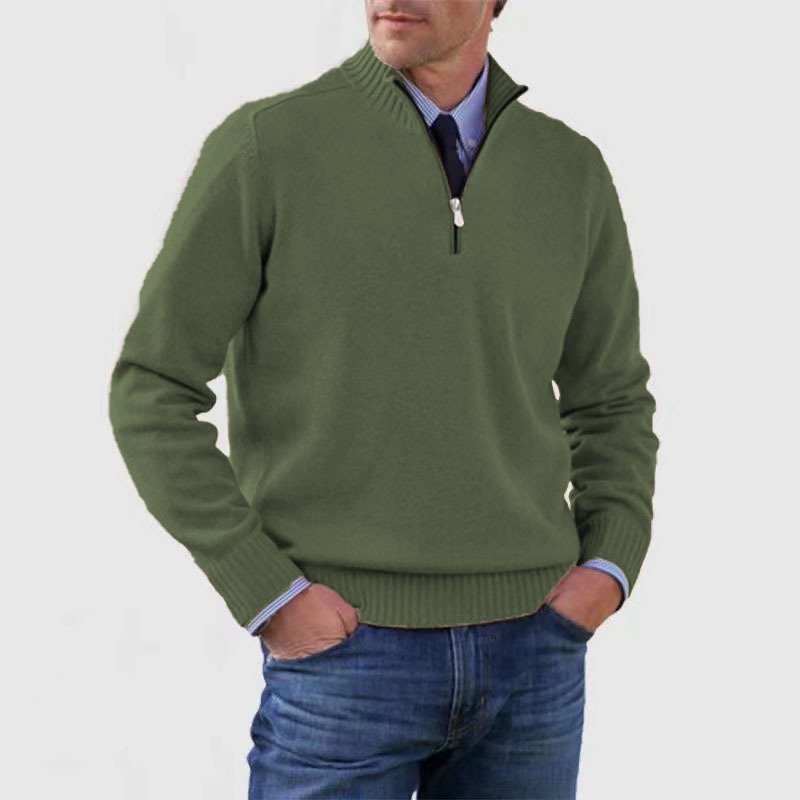 Men's Everyday Zip-Up Sweater | Quarter-Zip Mock Neck Fit Alternate