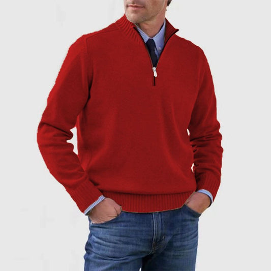 Men's Everyday Zip-Up Sweater | Quarter-Zip Mock Neck Fit Hero