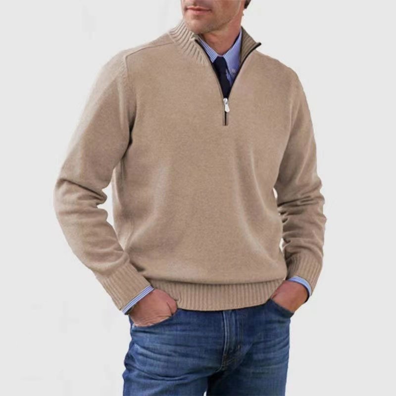 Men's Everyday Zip-Up Sweater | Quarter-Zip Mock Neck Fit Lifestyle