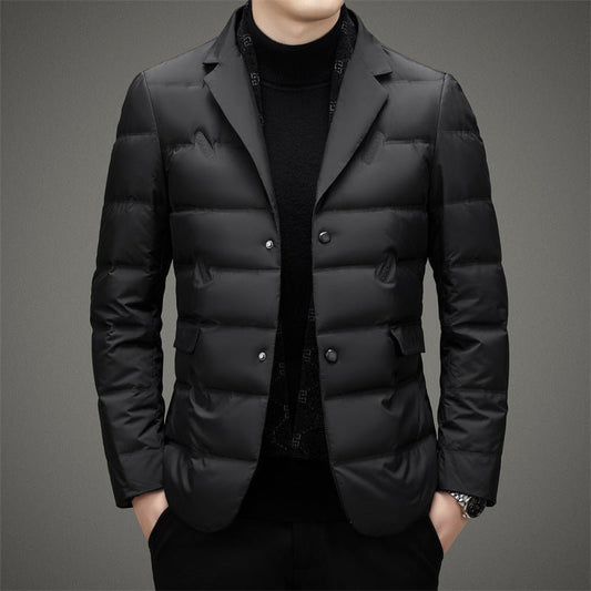 Men's Executive Down Jacket | Blazer Collar Duck Down Hero