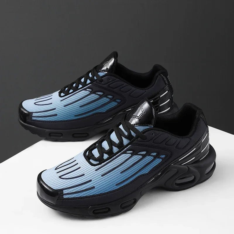 Men's Fin-Ridge Glide Sneakers | Breathable Mesh Cushioned Sole Alternate