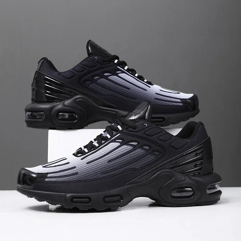 Men's Fin-Ridge Glide Sneakers | Breathable Mesh Cushioned Sole Detail
