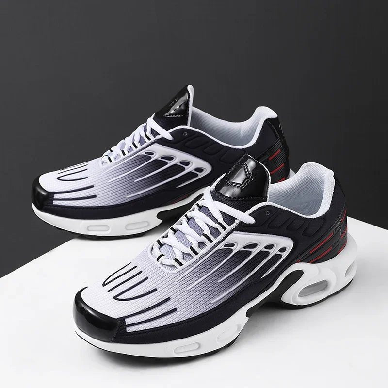 Men's Fin-Ridge Glide Sneakers | Breathable Mesh Cushioned Sole Front
