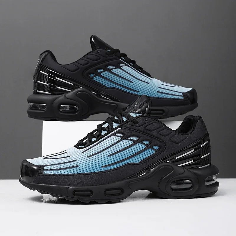 Men's Fin-Ridge Glide Sneakers | Breathable Mesh Cushioned Sole Full