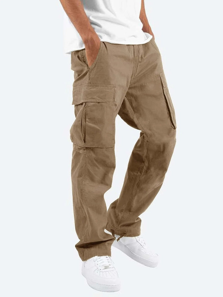 Men's Flap Pocket Cargo Trousers | Relaxed Fit Utility Detail