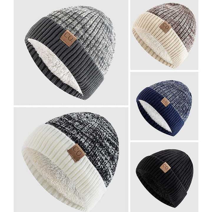 Men's Fold Cuff Knit Beanie | Insulated Acrylic Close Up