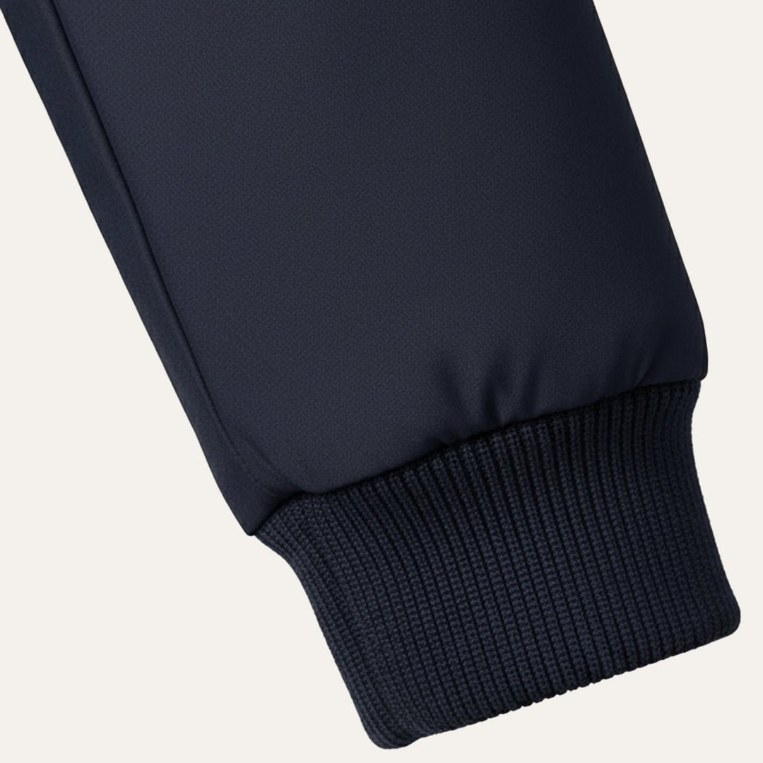 Men's Insulated Waterproof Winter Jacket | Stand Collar Thermal Coat Detail