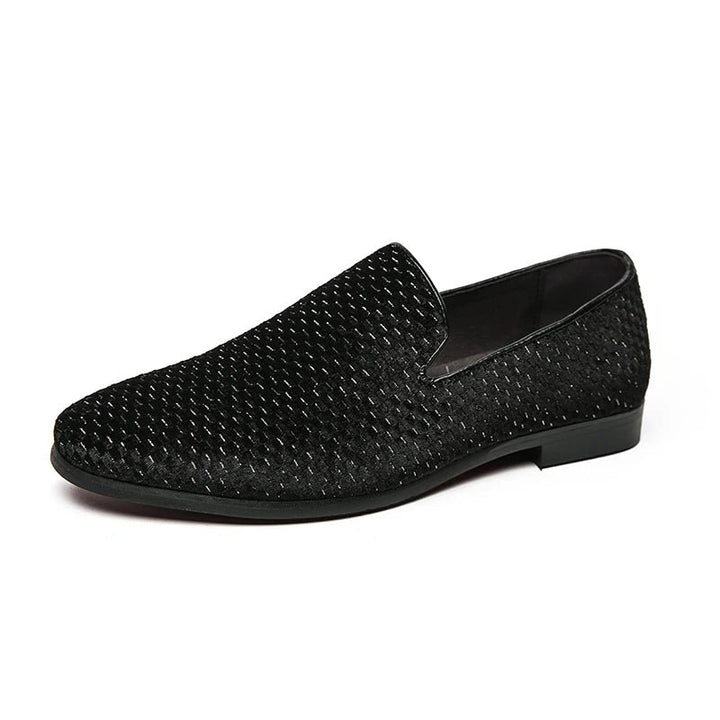 Men's Italian Suede Loafers | Woven Velvet Full