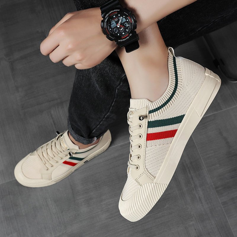 Men's Italiana Sneakers | Mesh Stripe Detail Back
