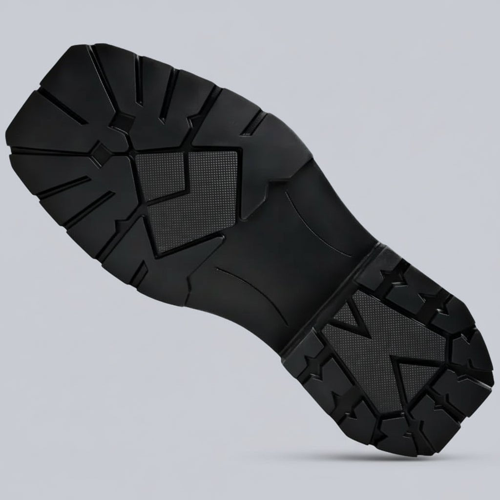 Men's Leather Ankle Boots | Chunky Lug Sole View 16