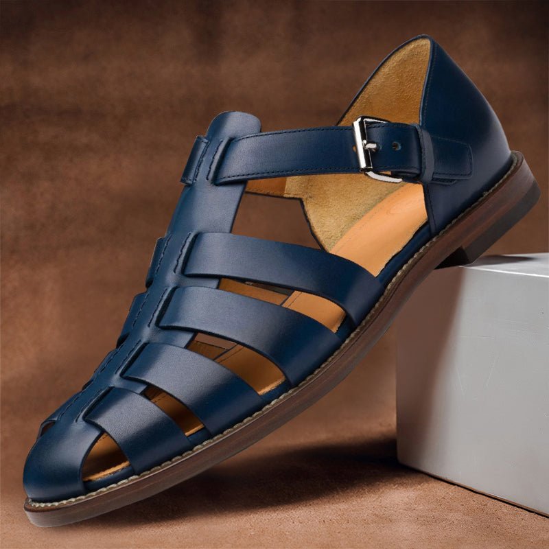 Men's Leather Fisherman Sandals | Multi-Strap Hero