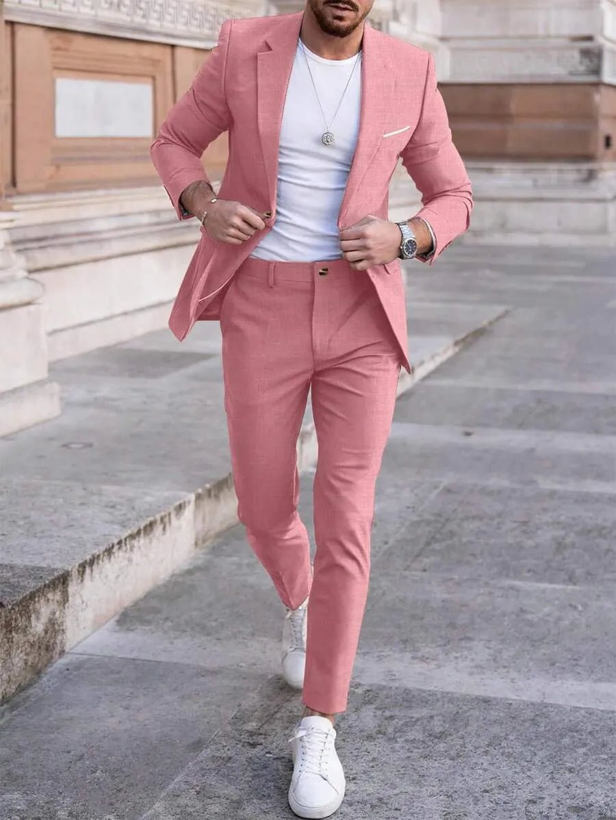 Men's Lightweight Summer Two Piece Set View 13