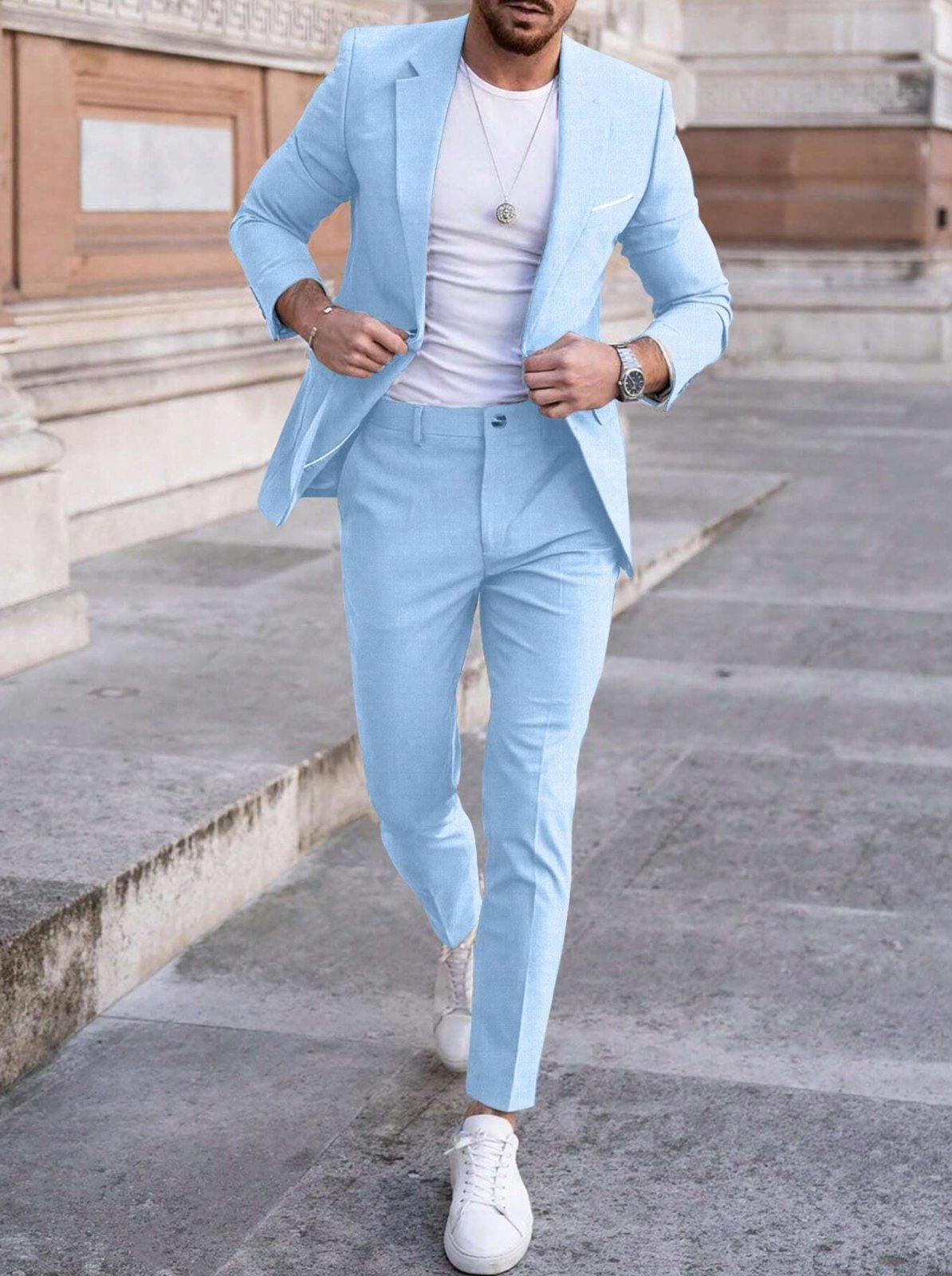 Men's Lightweight Summer Two Piece Set View 14