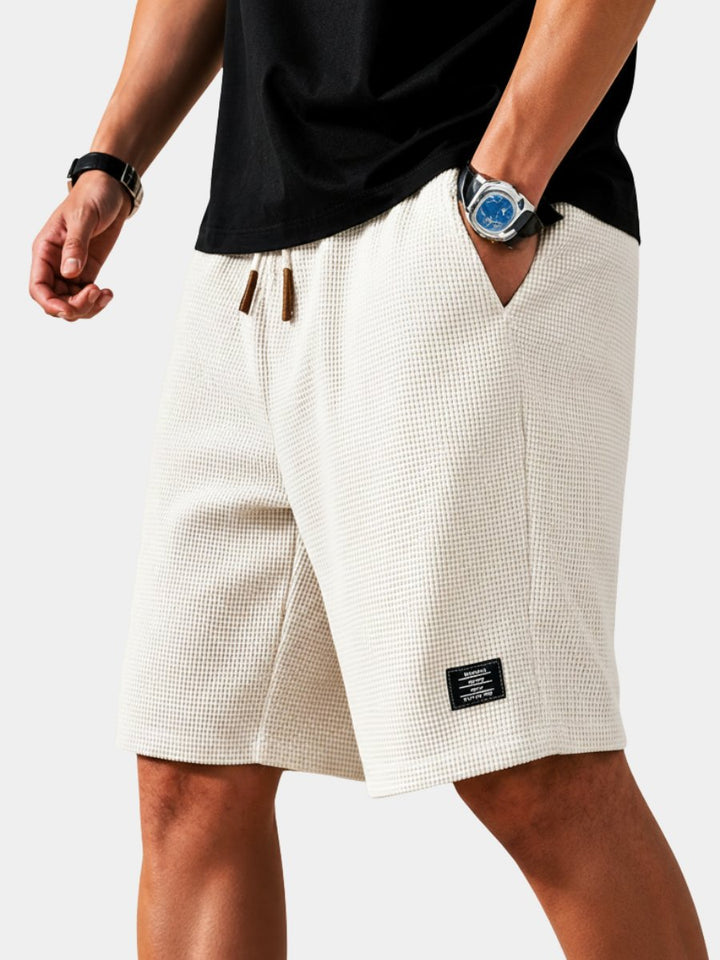 Men's Lightweight Summer Waffle Shorts Pants Hero