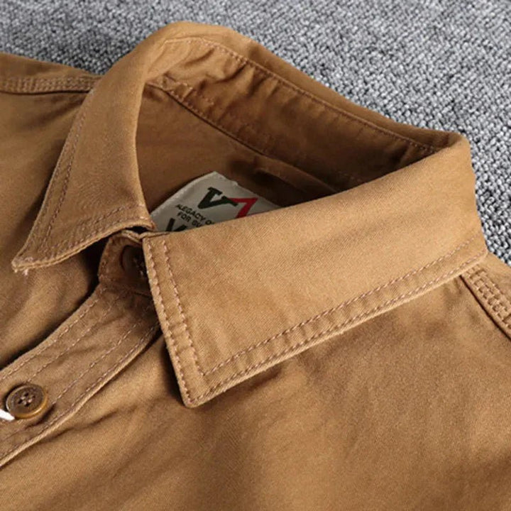 Men's Long Sleeve Shirt | Dual Chest Pocket Casual Detail