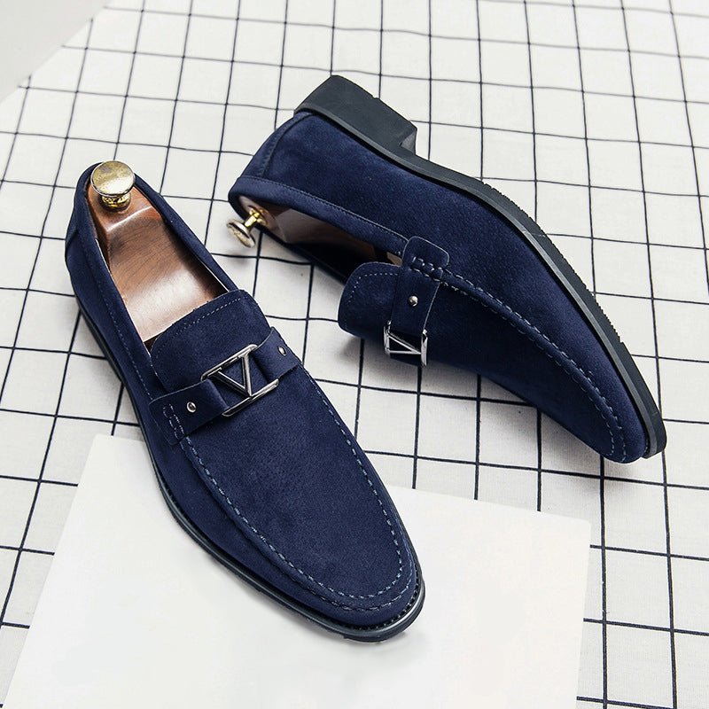 Men's Metal Buckle Loafers | Urban Back