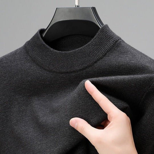 Men's Mock Neck Pullover Sweater Lifestyle
