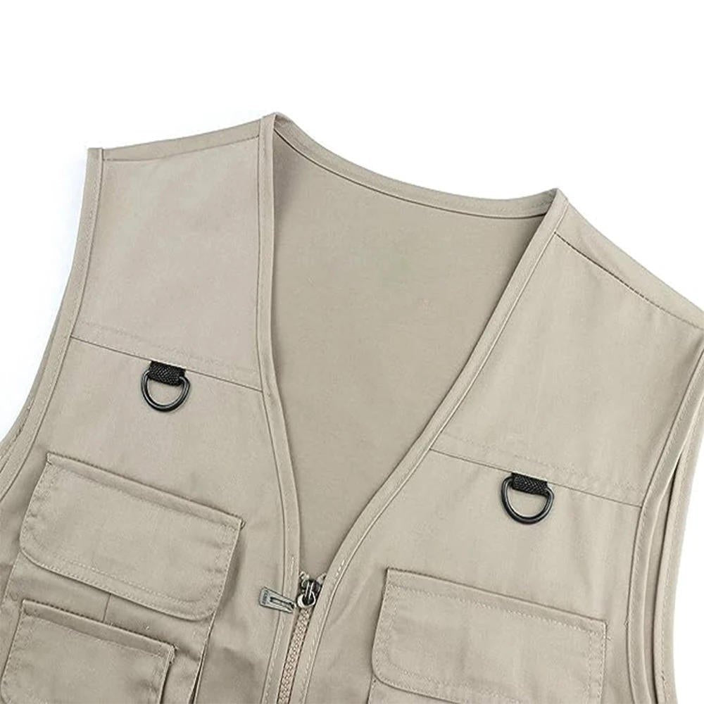 Men's Multi Pocket Hiking Vest | Outdoor Front