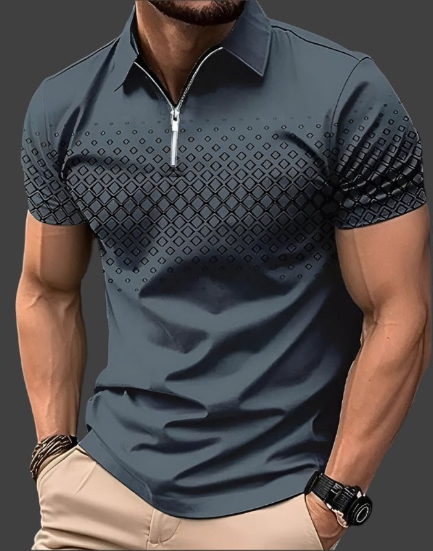 Men's Pique Polo Shirts | Classic Tennis Tail Hem Close Up