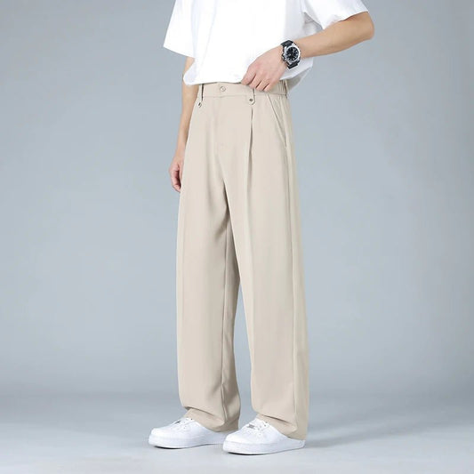 Men's Pleated Chino Trousers | Relaxed Fit Hero