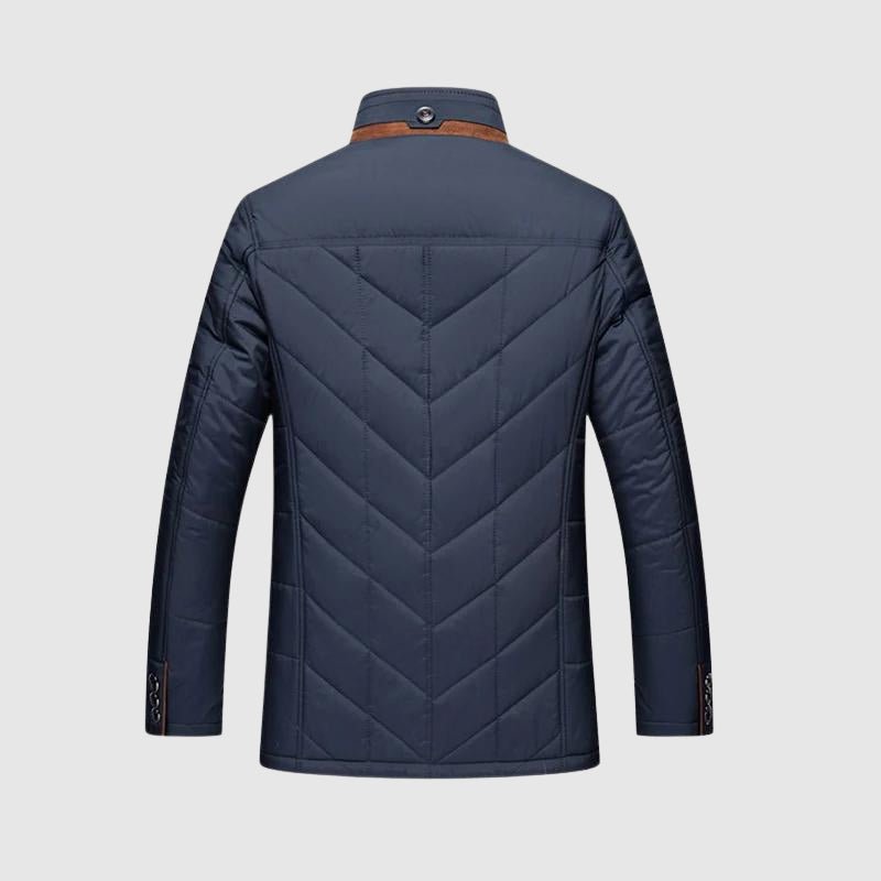 Men's Quilted Comfort Jacket | Fur Collar Back