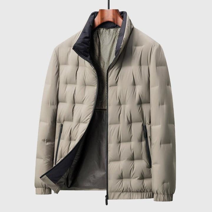 Men's Quilted Down Jacket | Windproof Winter Puffer Hero