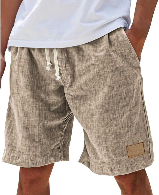 Men's Relaxed Cotton Summer Shorts Pants Front