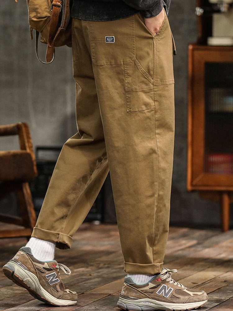 Men's Relaxed Cotton Utility Pants View 12
