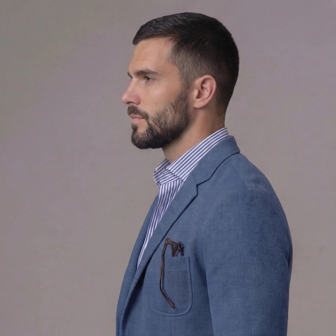 Men's Relaxed Linen Coats & Jackets Back