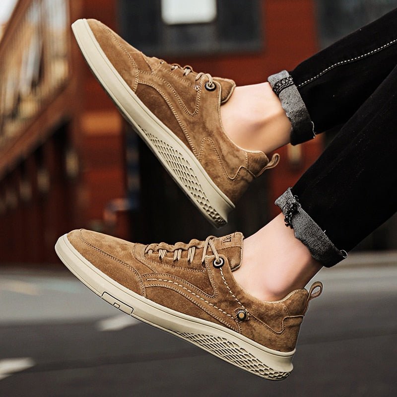 Men's Rivet Detail Suede Sneakers | Casual View 13