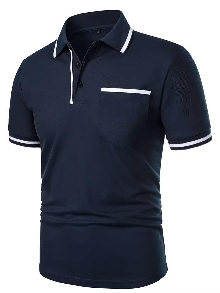 Men's Short Sleeve Polo Shirt | Chest Pocket Alternate