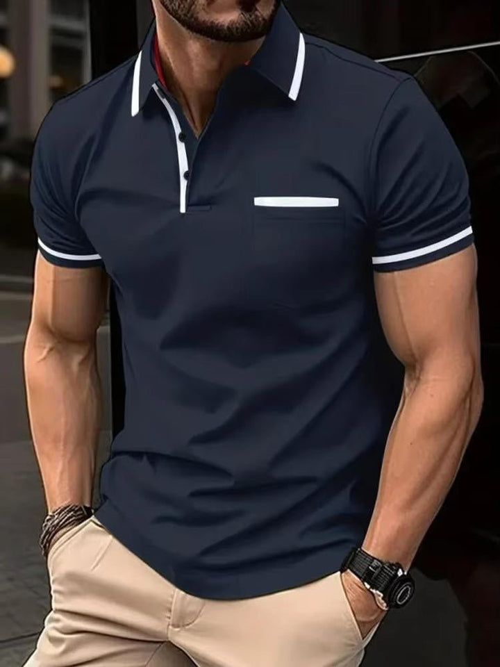 Men's Short Sleeve Polo Shirt | Chest Pocket Lifestyle