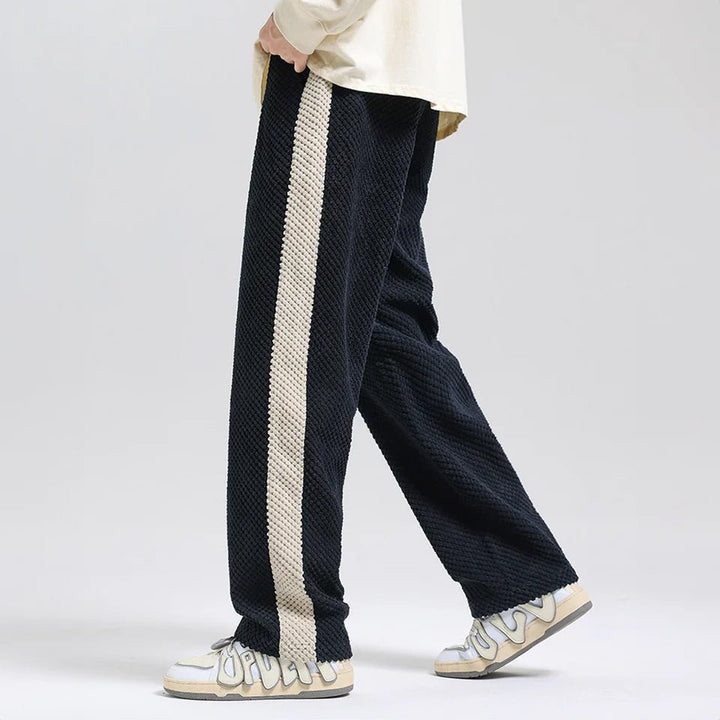 Men's Side Stripe Corduroy Pants | Drawstring Jogger Lifestyle
