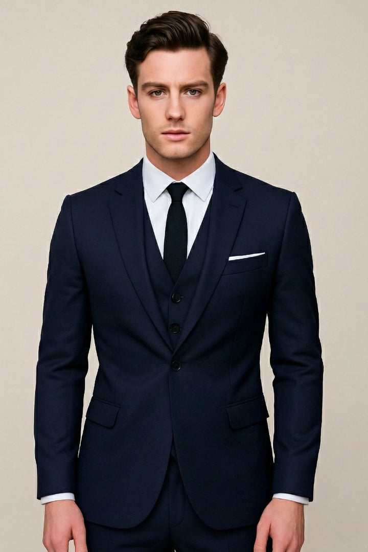 Men's Slim Fit Three-Piece Suit Hero