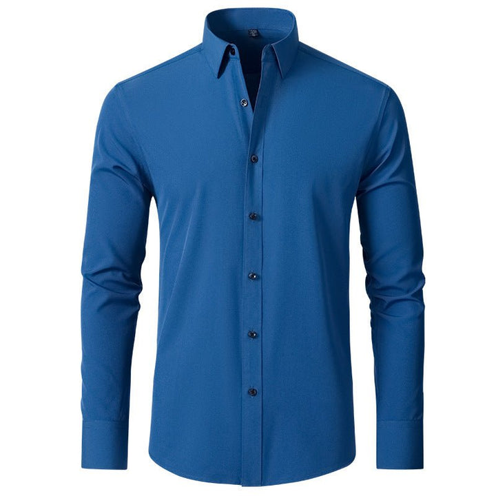 Men's Slim Stretch Dress Shirt Top View 12