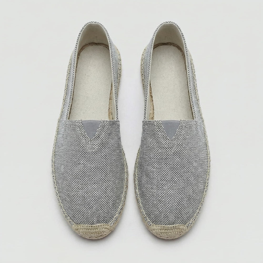 Men's Slip-On Linen Espadrilles Shoes Front