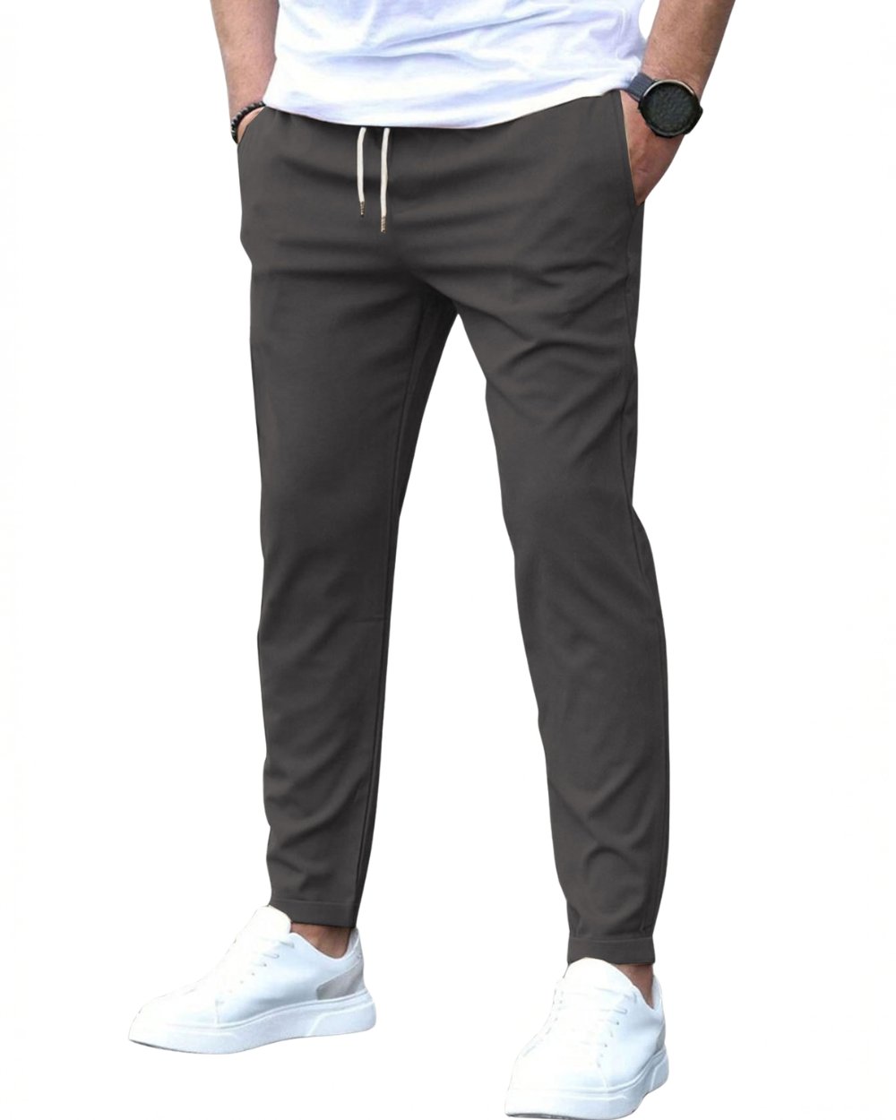 Men's Stretch Cotton Drawstring Pants Lifestyle